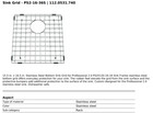 Franke Ps2-16-36s Sink Bottom Grid For Ps2x120-16-16 Sink Stainless Steel New