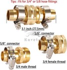 3 4  5 8  Garden Mender End Repair Kit Water Hose Male Female Connector W  Clamp