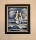  midnight Sail  20 x 16  The Original Oil   Painting By  Alexander Antanenka