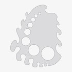 Freehand Shield  3 - Reusable Airbrush Stencil Template