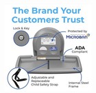 Koala Kare   Kb300-01 Baby Changing Station Surface Mounted Horizontal  grey 