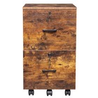 2 Drawer File Cabinet Mobile Filing Cabinet Fits A4 letter Size For Home Office