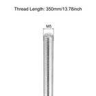 4pcs Fully Threaded Rod M5x350mm 0 8mm Pitch 304 Stainless Steel Right Hand