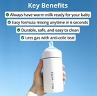 Milk   Water All-in-one Baby Bottle - 9oz - Olive Green - Nipple Flow   3m 