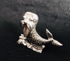 Cute Pewter Walrus Seal Silver Metal Figurine Statue K