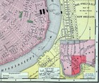 1895 Mcnally Map New Orleans Plan Louisiana Jackson Cathedral Bourbon Street La