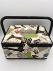 Retro Singer Cloth Sewing  Box Basket Chest Storage