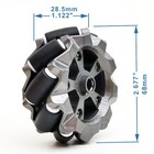 Diy Mecanum Wheel Robot Car Kit 4wd Metal Chassis With Encoder For Arduino