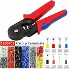 Ferrule Crimper Plier Crimping Tool Kit  1200pcs Cable Wire Electrical Terminals