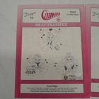 Vintage Cameo Heat Transfer Iron-on  Paint Punch Garden  Cooking Angels Lot Of 2
