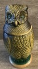Mathias Girmscheid Figural Owl Beer Stein  740 Germany Golden Crown E r