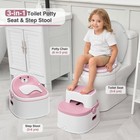 3-in-1 Toddler Potty Training Toilet For Boys   Girls - Convertible Potty Chair