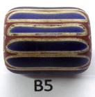 Nice Old Antique Venetian Chevron Trade Bead African B5 Bg 81
