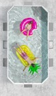 Foldable Family Swimming Pool Above Ground Garden Outdoor 3m Gray Pool New