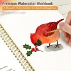 Watercolor Workbook For Adult Beginners  Pre-sketched Bird Watercolor Co