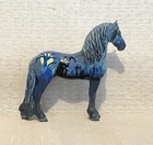 Custom Breyer Stablemate Standing Friesian Halloween Horse Hand Painted Ooak
