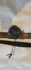Civil War Leather Cartridge Pouch   Sling  Cap Pouch   Lanyarrd Cs Plate Vintage
