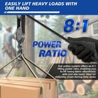 Block And Tackle Pulley System  Upgraded 4-wheel Rope Pulley Hoist  8 1 Lifti   
