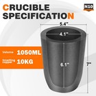 Canalhout 10kg Silicon Carbide Graphite Crucibles crucibles For Melting Metal