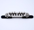 Guitar Synchro-sonic Adjustable Jazz Bridge Nickel W base Assembly Fit Gret-ch