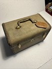 Vintage 1950s Samsonite Streamlite Train Case Blue Cosmetics Travel Mid-century 
