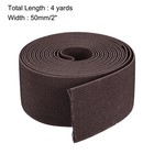 Twill Elastic Band Double-side 2  Flat 4 Yard Flat Elastic Cord Dark Brown