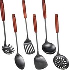 304 Stainless Steel Kitchen Utensil Sets - 6 Pcs Wok Spatula Sets Cooking Ute   
