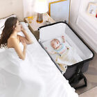 Baby Bedside Sleeper Bassinet Bed  3-in-1 Portable Crib For Newborns Side Sleep