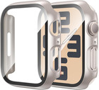2 Pack Case For Apple Watch Se 3rd 2nd Gen Series 6 5 4 se 44mm With Tempered