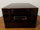Ashton   Savoy Macassar Extra Large Humidor - Holds 150 Cigars - New In Box