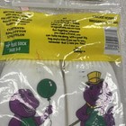 Vintage Lot Of 4 Deadstock Barney 1992 Sealed Socks Size 6-8 Nos Nip Rare