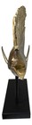 Large Marine Sea Life Sailfish Marlin Sculpture In Gold Leaf With Pole Stand 38 