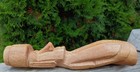 12  Jose Fati Rapa Nui Tiki Statue Vtg Easter Island Wood Carving Pacific Tattoo