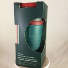 Starbucks 2019 Holiday Set Of 5 Reusable Lidded Cold Cups   Straws 24oz Xmas Nib