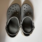 Crocs Gray Iconic Off-road Clogs Hook Loop Strap Slip On Waterproof  m8 W10 