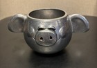 Vintage Wilton Pewter Smiling Pig Mug By Wilton Armetale made In The Usa