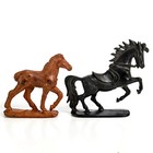 Vintage Horse Figure Toys For Western Playsets - 1x Rubber   1x West Germany
