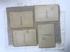 4 Large Paris Cabinet Cards  6x9 Photographs  Le Louvre  Palais Du Luxembourg 