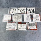 Stampin  Up  Huge Lot 99 Stamp Sets Many Rare retired Used   New Special