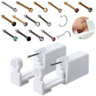Gem Nose Studs Piercing Gun Piercer Disposable Safe Sterile Piercing Unit Tool-