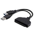2pcs Usb 3 0 Or Usb2 0 To Sata 22pin Adapter Cable For 2 5   3 5   Hdd Externa