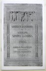 1906 Gorham Buttercup  Cambridge  Tuileries Sterling Catalog 20 Pps   photocopy 