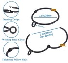 50 Pcs Openable Curtain Rings With Eyelets 1 5inch Strong Metal Heavy Duty Ru   