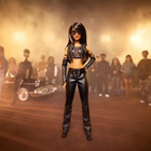 Barbie Signature Aaliyah 11 5  Collectible Doll In Black Faux Leather Outfit