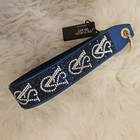 Victoria s Secret Rhinestone Wristlet Strap Keychain In Dark Blue