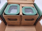 Caraway 9 Piece Mini Food Storage Set Cabinet Organizer Sage Green Non Toxic