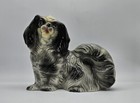Vintage Japanese Chin Pekingese  Dog Puppy Statue Decanter Italy 10  Signed 