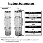 Airbrush Quick Release Disconnect Adapter 1 8  Plug Adpter Fitting Air Hose 4pc