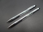 New Old Stock - Garland Shiny Chrome Ball Pen   0 9mm Pencil Set