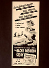 1950 Jackie Robinson Story Movie Advertisement Dodgers Baseball Vintage Print Ad